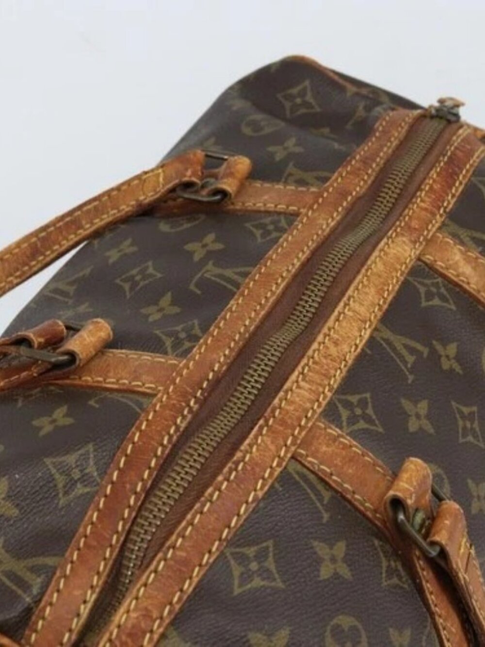 LOUIS VUITTON Monogram Sac Souple 35 Boston Bag M41626 LV Auth 171110 - Picture 4 of 15